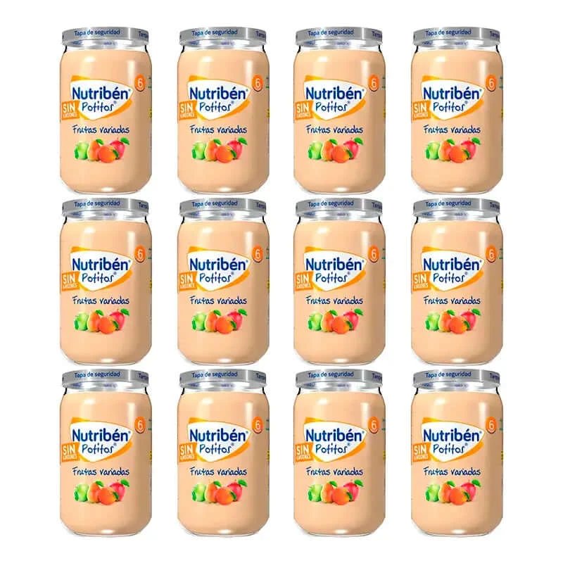 Nutriben Potito Fructe asortate , 12 x 235 grame
