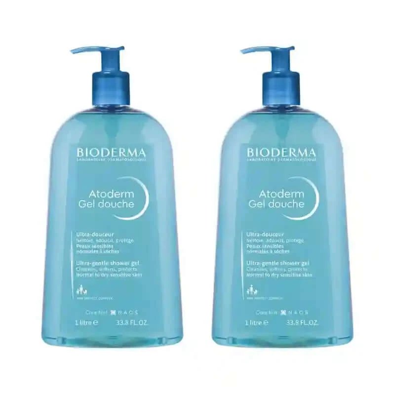 Gel de duș Bioderma Atoderm, 2X1 litru