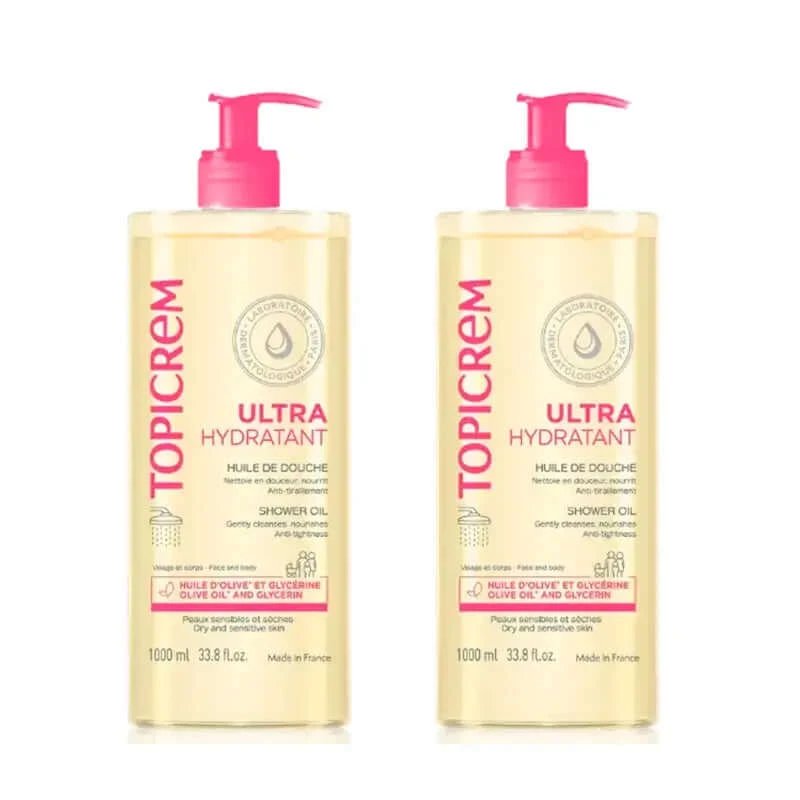 Ulei de duș Topicrem Uh , Pachet 2 x 1000 ml