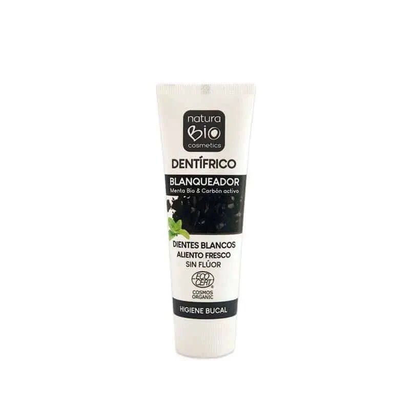 Pastă de dinți de albire Naturabio Mint Bio & Carbon Activ , 75 ml