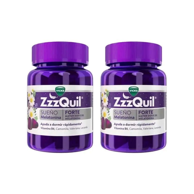 ZzzQuil Natura Forte Melatonin, pachet 2x30 Gummies