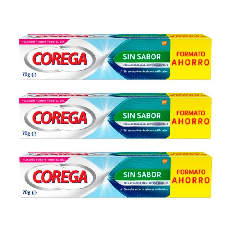 Corega Triplo Extra Strong fără aromă, 3 x 70 grame
