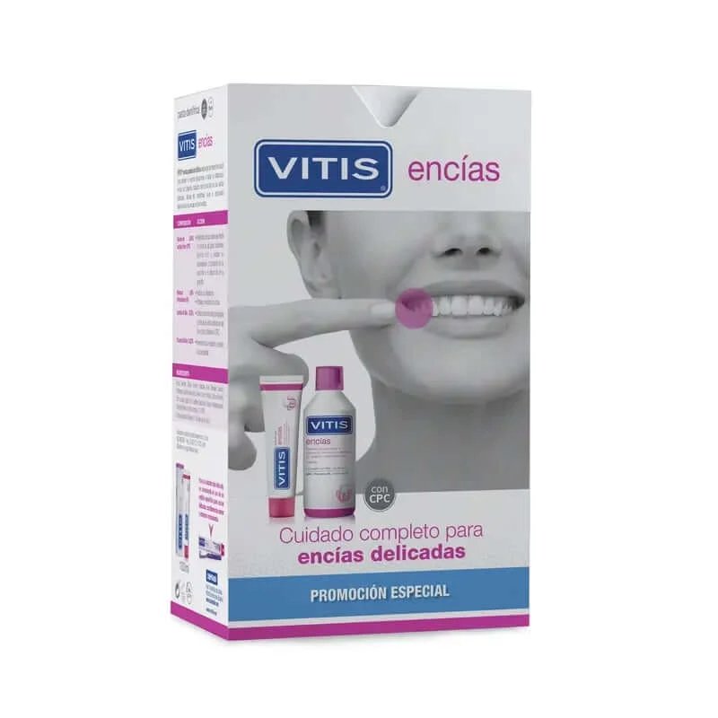 VITIS Gingival Pack pastă de dinți 100 ml + apă de gură 500 ml