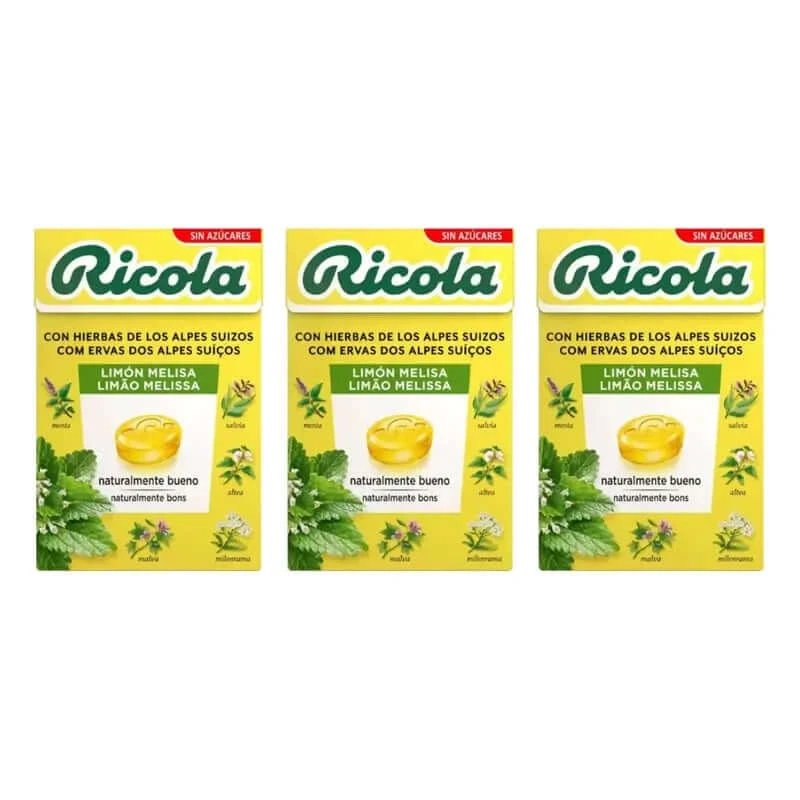 Ricola Bomboane fără zahăr Lemon Pack 3 x 50 g