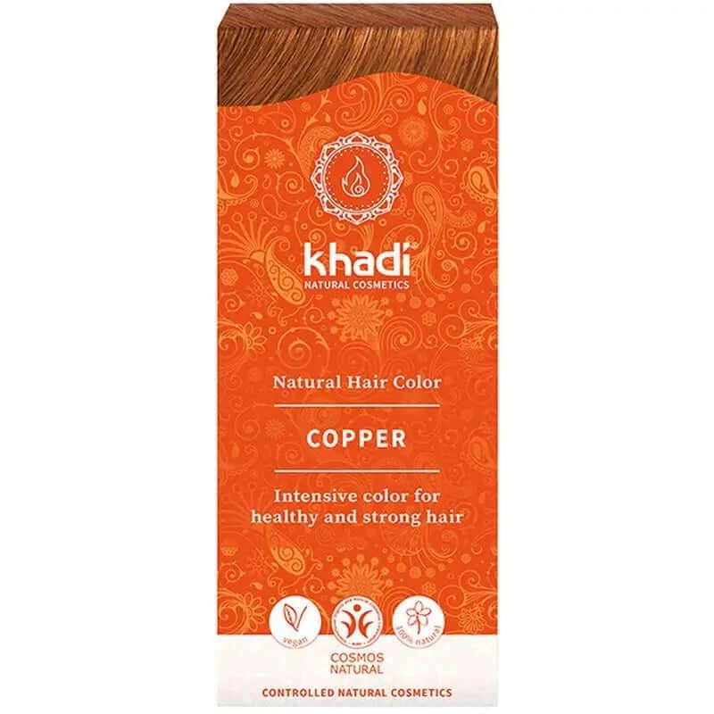 Khadi Herbal Culoare strălucitoare de cupru , 100 gr