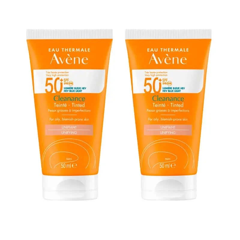 Avène Cleanance SPF 50+ Protector facial cu culoare 2x50 ml