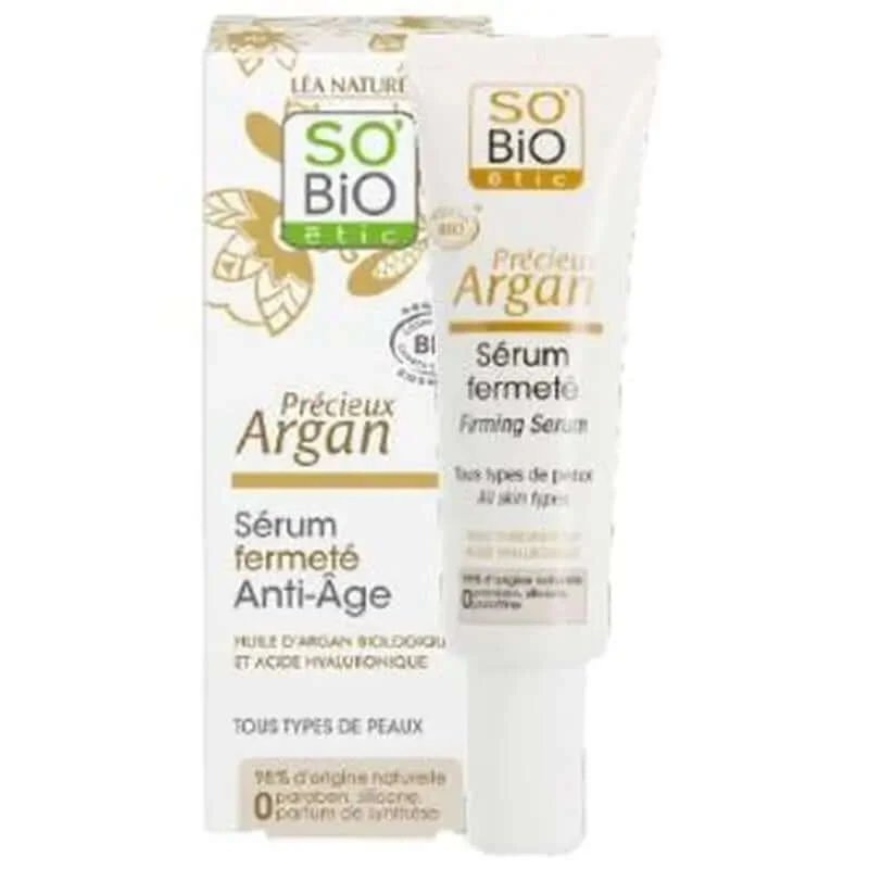 So'Bio Etic Ser fermizant antiîmbătrânire Hyaluronic-Argan 30Ml.