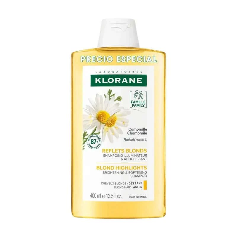 Șamponul Klorane cu mușețel curăță și luminează, 400 ml