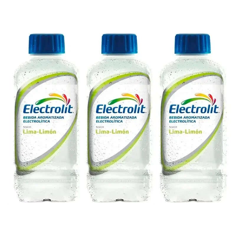 Electrolit Lime-Lemon băutură electrolitică, pachet 3 x 625 ml