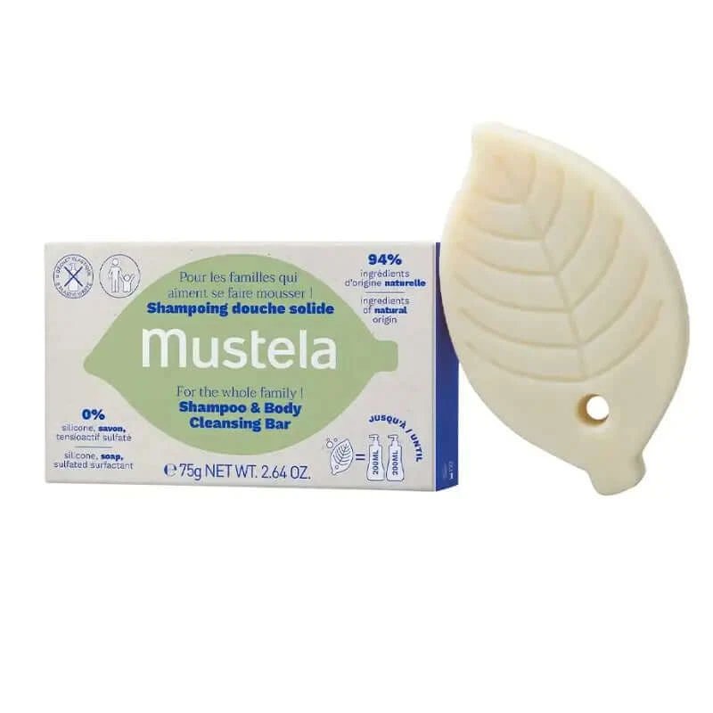 Mustela Șampon solid pentru păr și corp, 75G