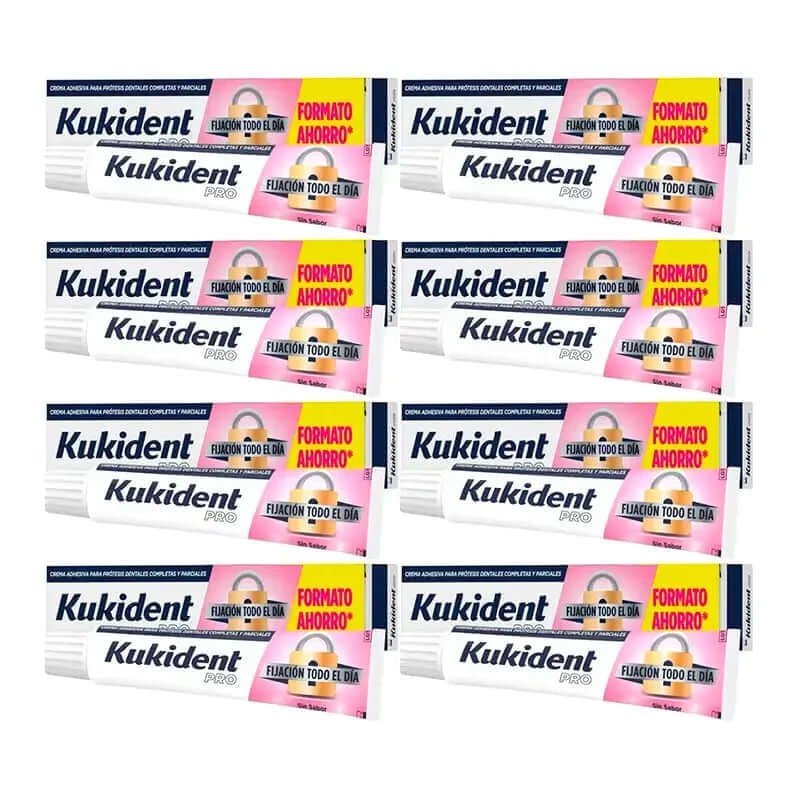 Cremă adezivă pentru proteză dentară completă Kukident Pro, pachet 8 x 70 G