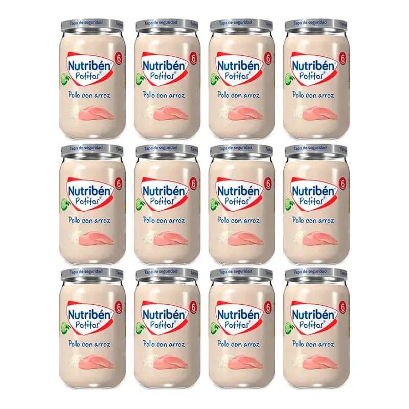 Nutriben Potito Pui cu orez , 12 x 235 grame