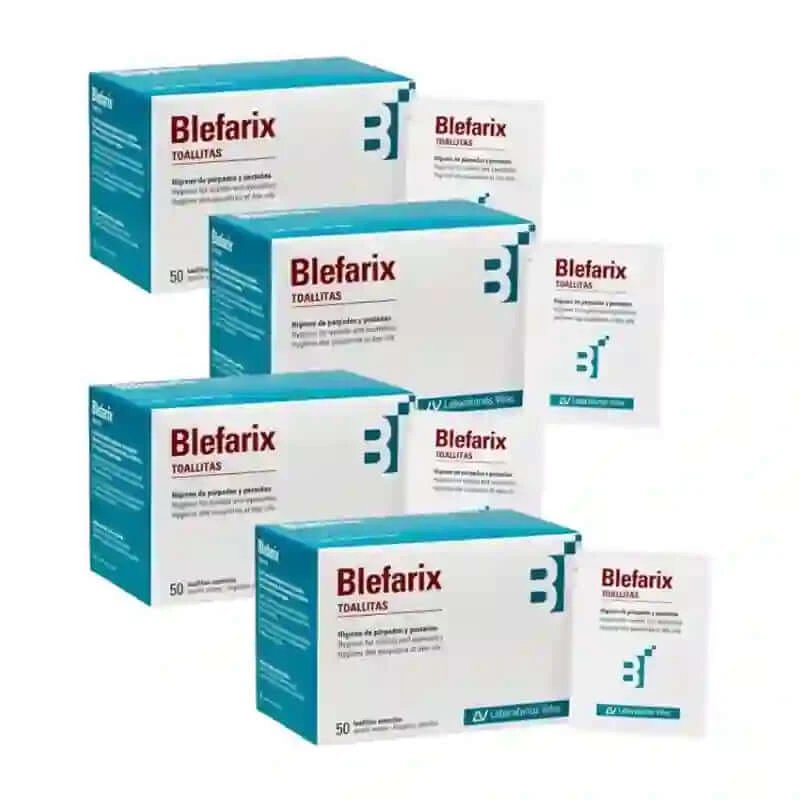 Blefarix Șervețele 50 strănuturi, pachet de 4