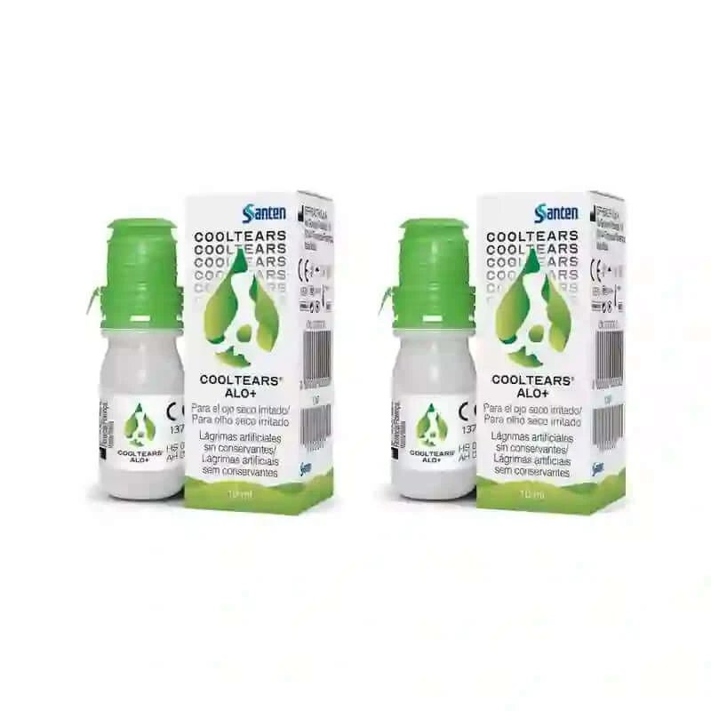 Santen Cooltears Alo+ Lacrimi artificiale multidoză, 2X10 Ml