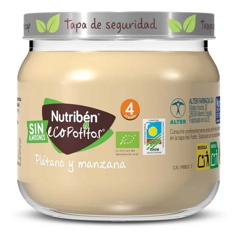 Nutriben Mâncare pentru copii cu banane și mere, 120 g