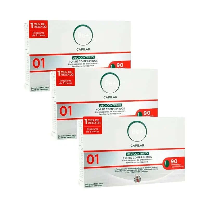 Be+ Capilar Anticaida Forte Utilizare continuă, pachet 3 x 90 comprimate