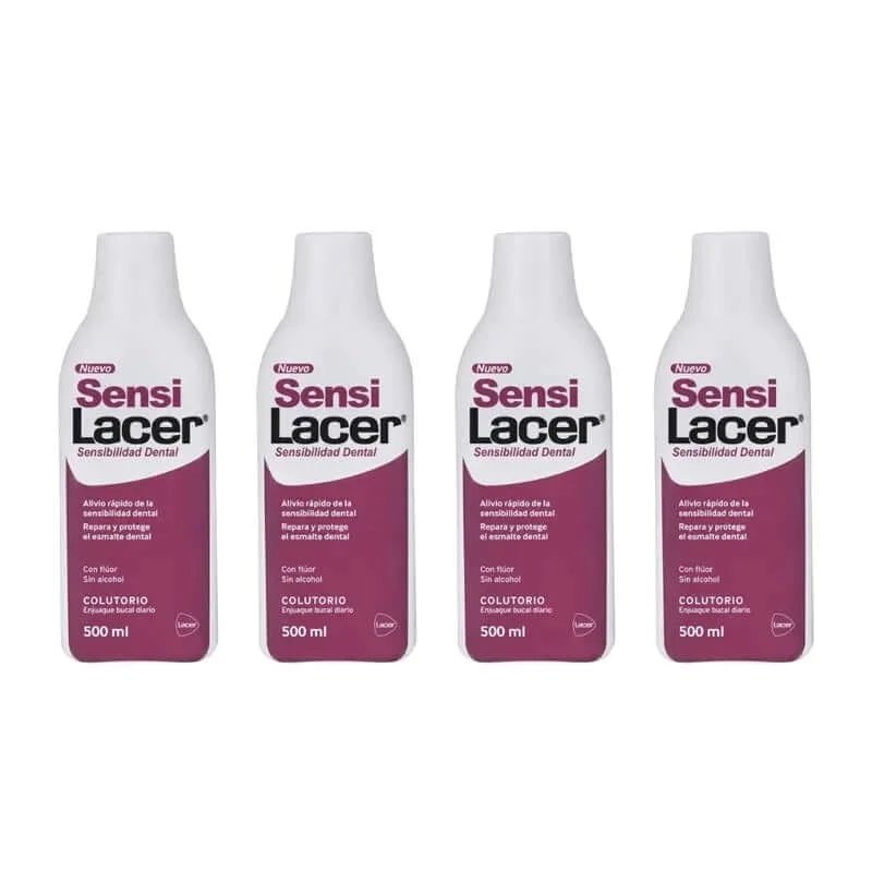 Apa de gură Lacer Sensilacer, pachet 4 x 500 ml