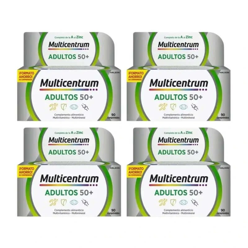 Multicentrum Adults 50+ Supliment alimentar multivitaminic pentru adulți 50+ Pachet 4 x 90 tablete