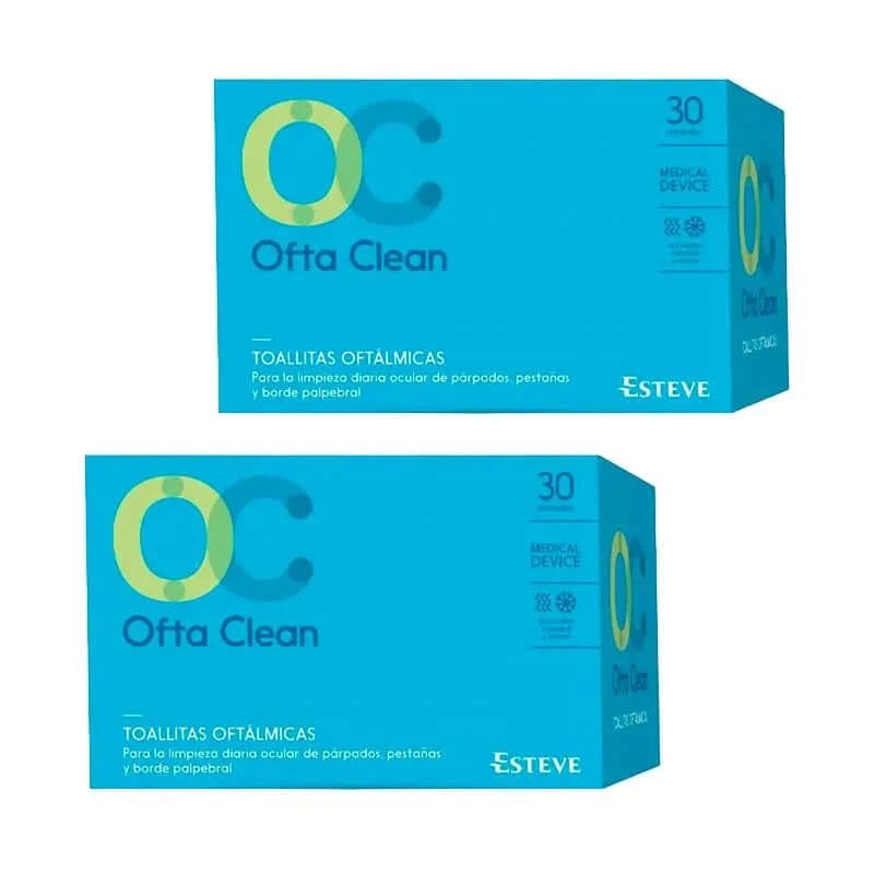 Pachet de șervețele oftalmologice Oftan Macula, 2 x 30 unități