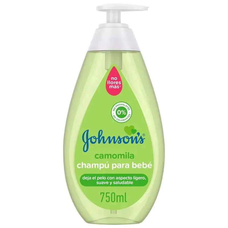 Johnson's Baby Chamomile Shampoo, uz zilnic, curăță și calmează, fără sulfați, pentru întreaga familie, 750ml