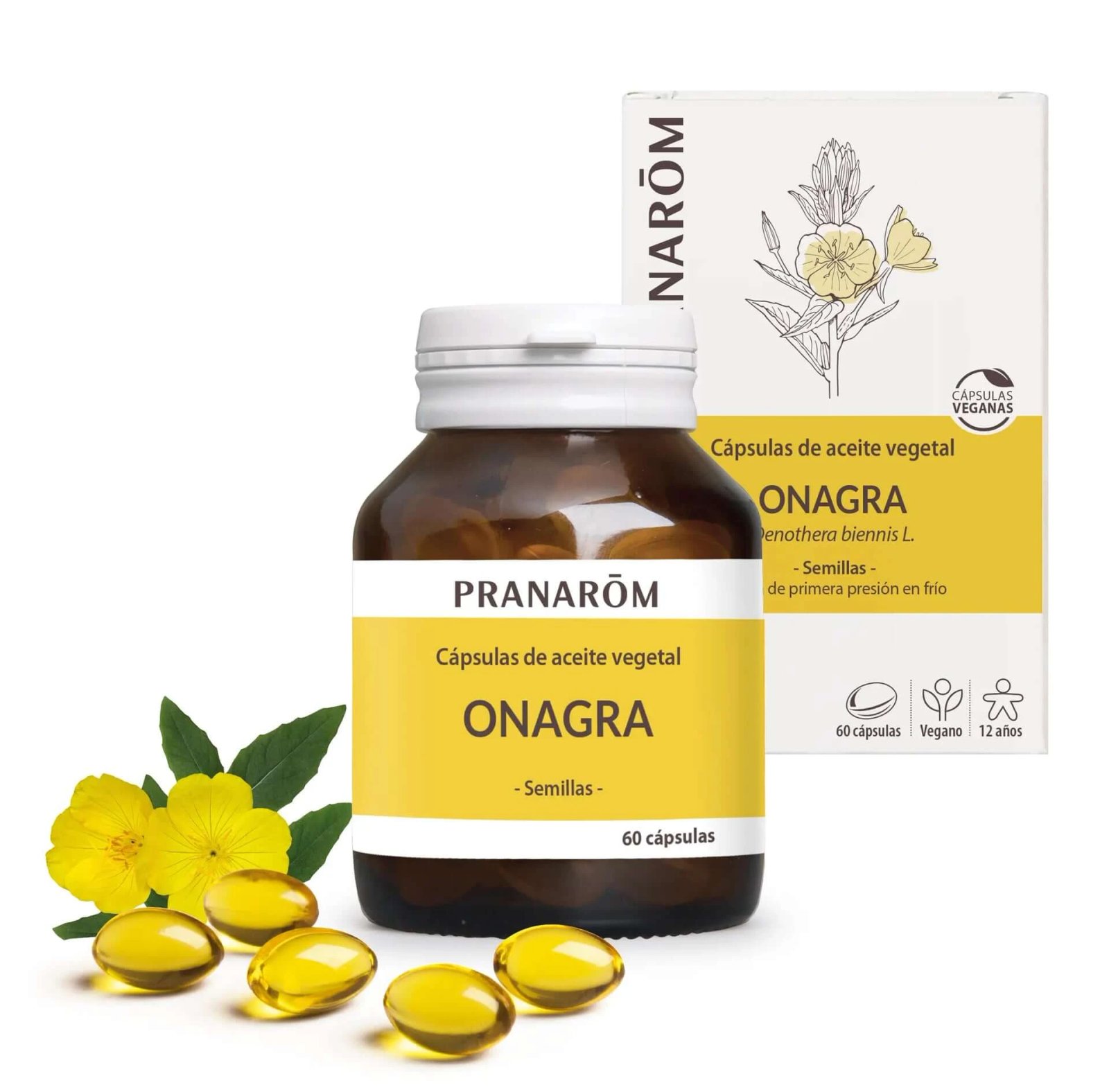 Pranarom Evening Primrose Ulei vegetal, 60 capsule