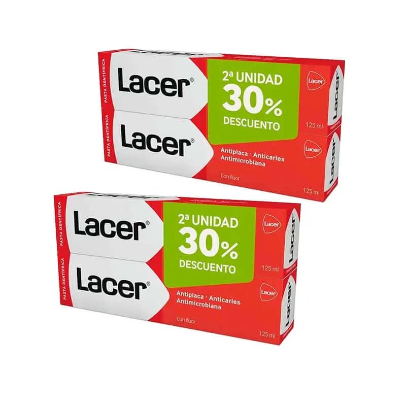 Pastă de dinți Lacer Pack, 4 x 125 Ml