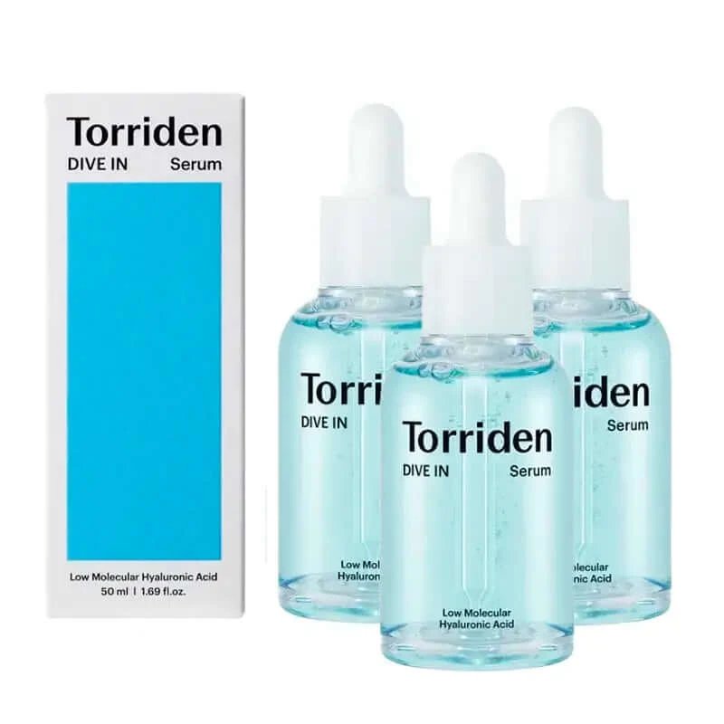 Torriden Dive-In Ser cu acid hialuronic molecular scăzut , pachet de 3 x 50 ml