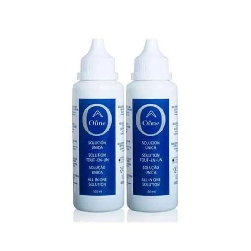 Oune Soluție unică lichid pentru lentile, 2x100 ml