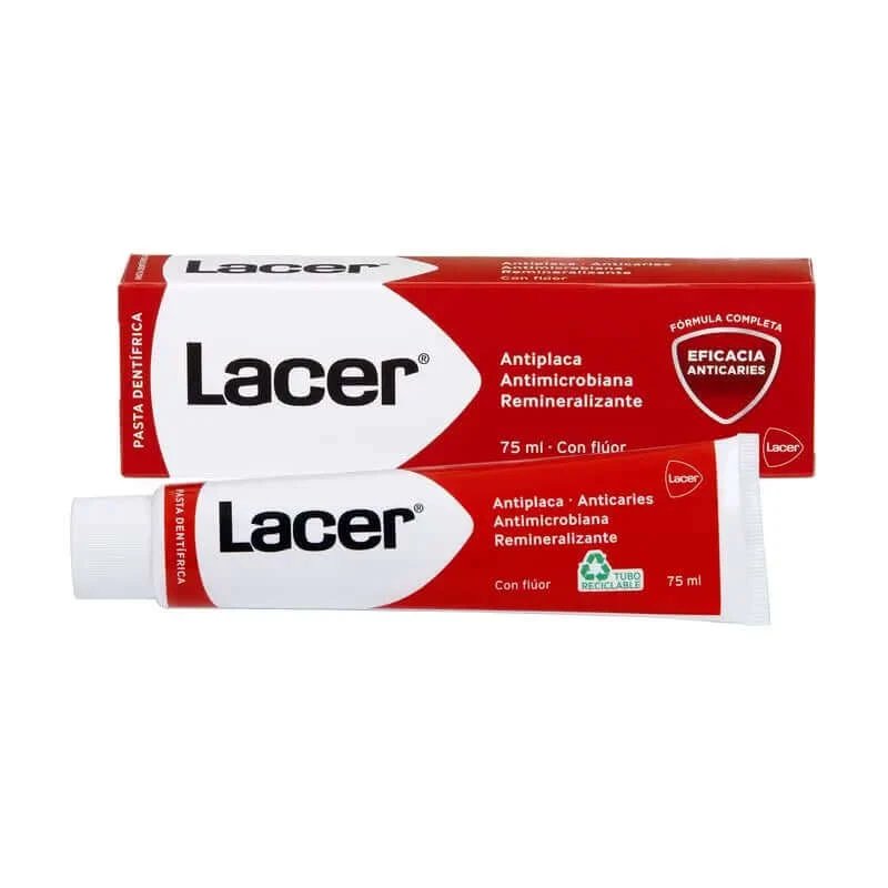 Lacer Pastă de dinți cu fluorură 75 ml