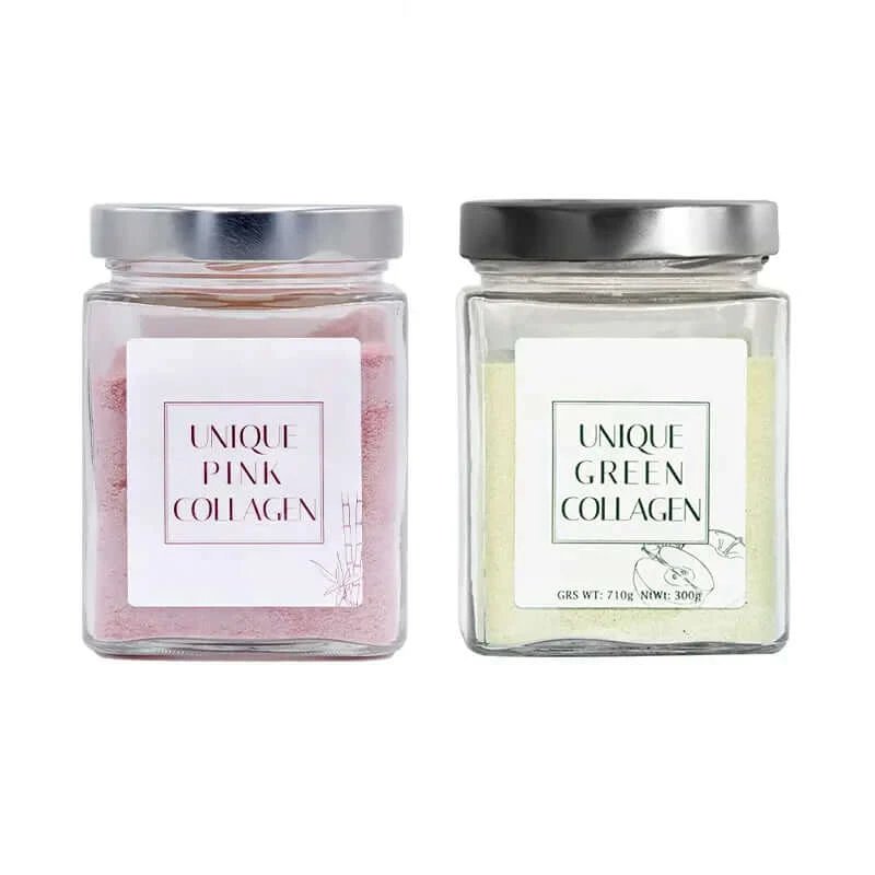 Unique Pink & Supliment nutrițional de colagen verde, pachet 2x300 grame