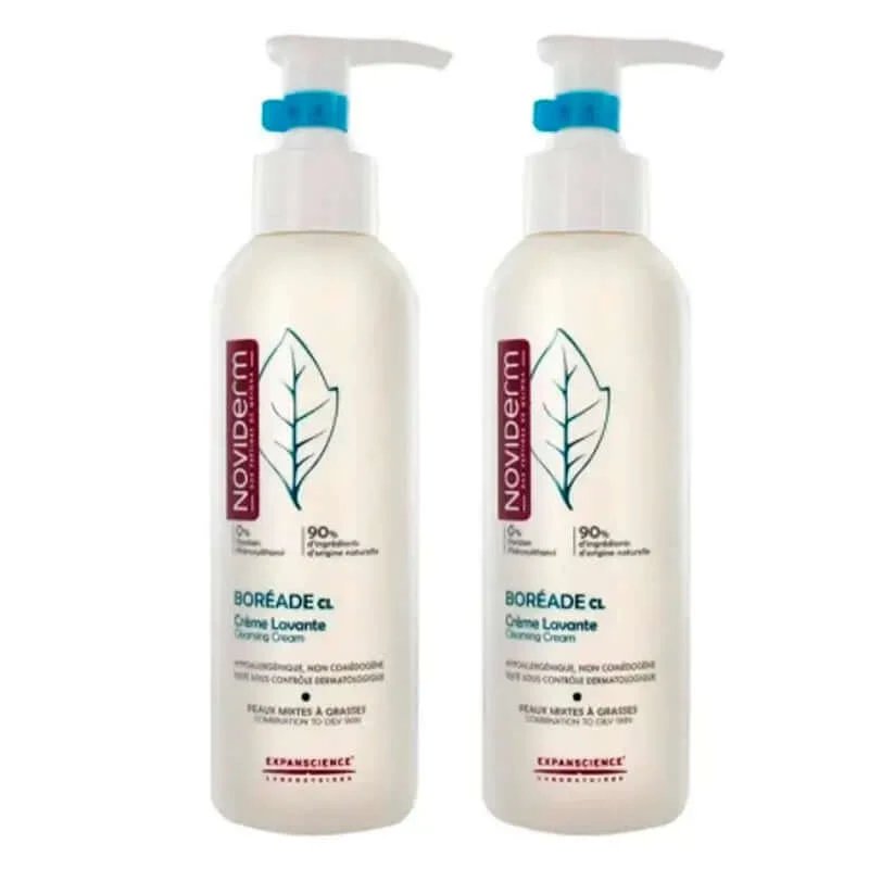 Noviderm Boreade Cremă de spălare, pachet 2 x 200 ml