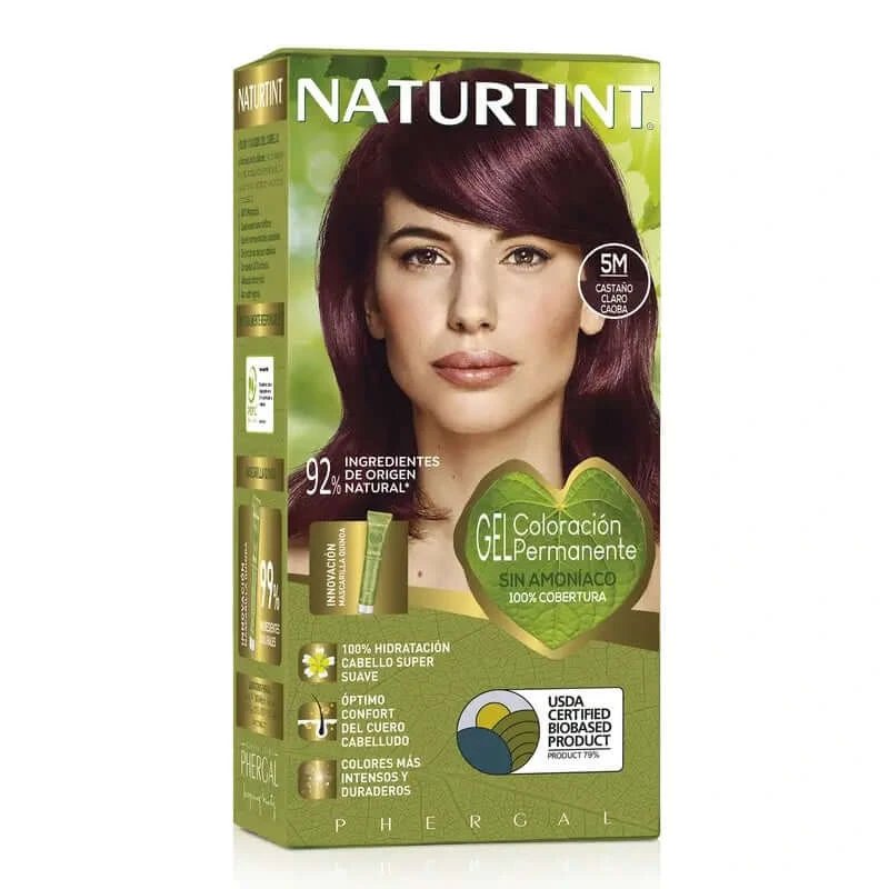 Naturtint Colorant permanent Colorant permanent fără amoniac 5M - Light Brown Mahogany