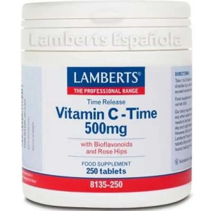 Lamberts Vitamina C 500Mg Timp de eliberare susținută 250 de comprimate