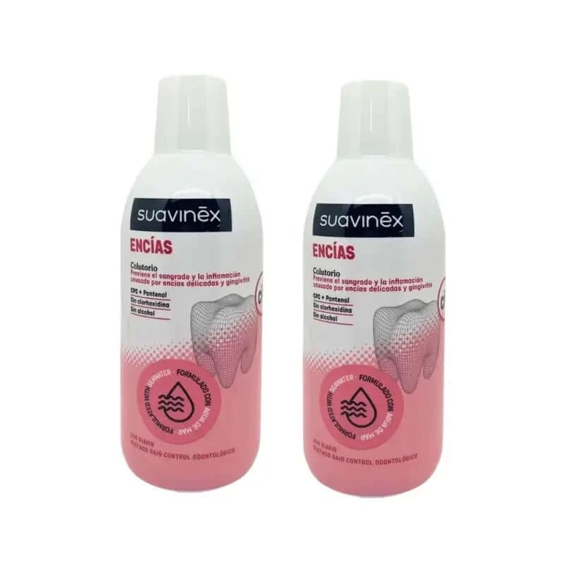 Apa de gură Suavinex Gum, 2x500 ml