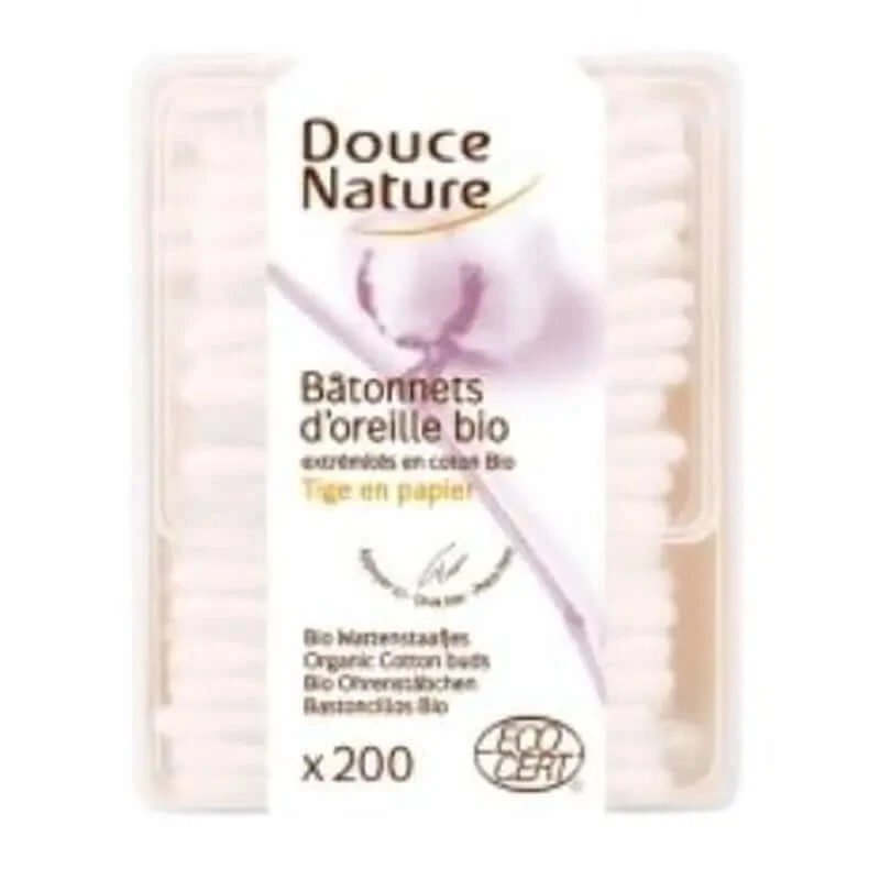 Douce Nature Batoane de bumbac pentru urechi 200 buc.