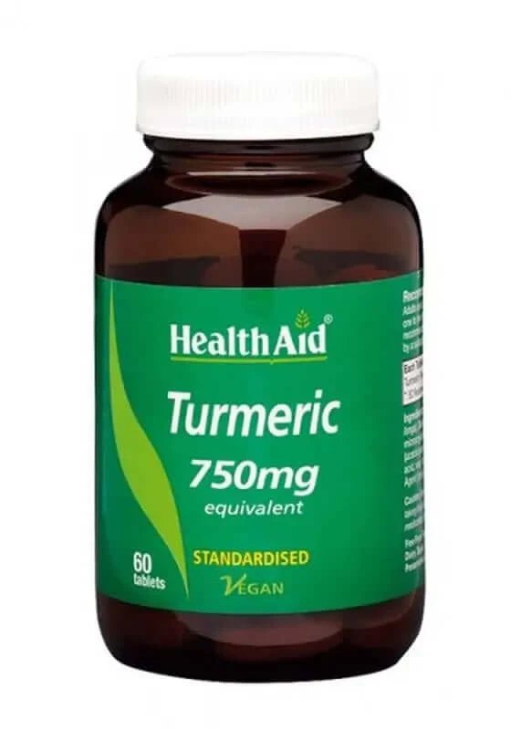 Health Aid Curcuma rădăcină de turmeric, 60 capsule
