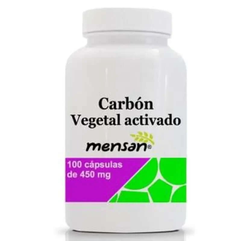 Mensan Carbon vegetal activat 450Mg 100 Capsule