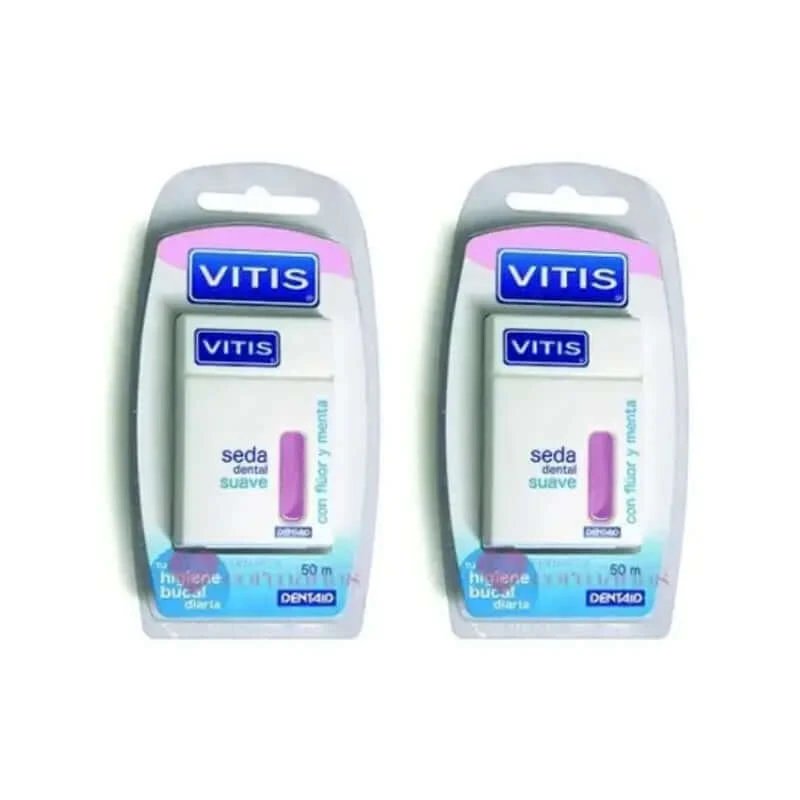 Pastă de dinți Vitis Mild Fluoride & Mentă, 2X50 M