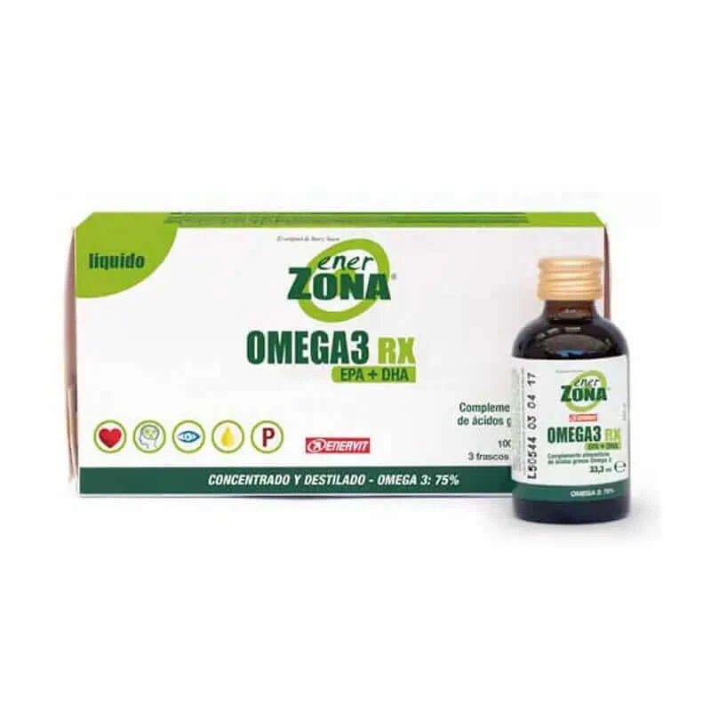 Enerzona Omega 3 Rx lichid 3 sticle x 33,3 ml