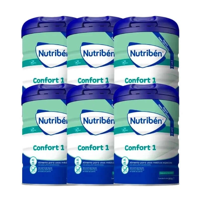Nutribén Confort 1 Lapte Starter, 6 x 800 grame