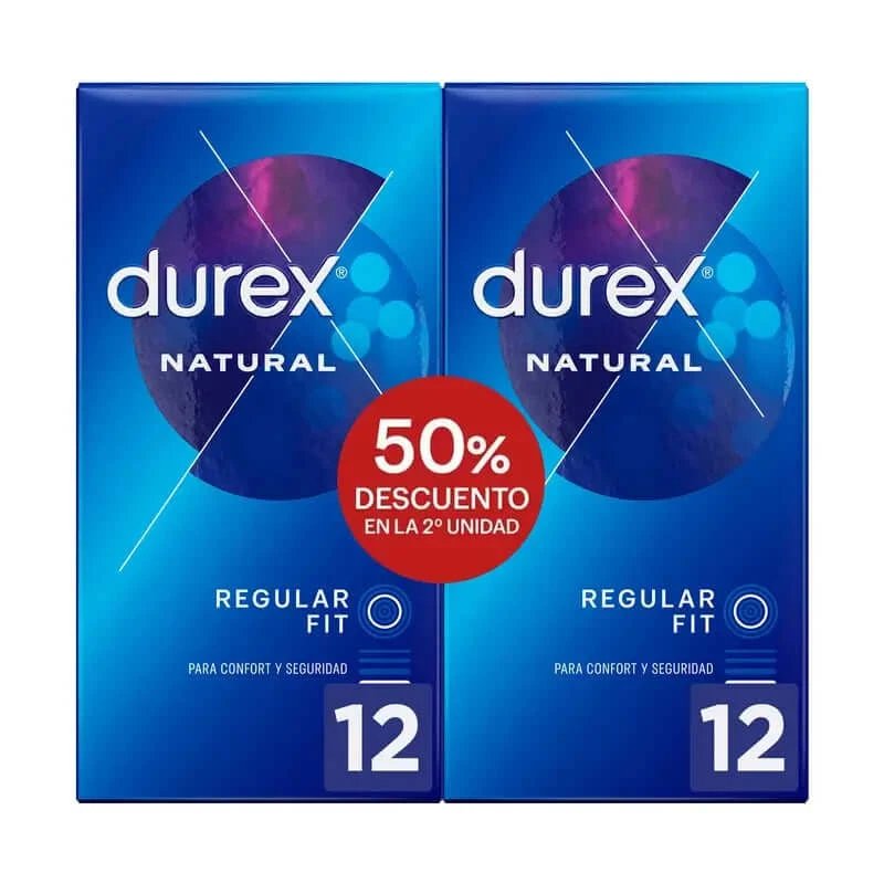 Durex Natural Plus 2nd unitate 50%, 24 unități
