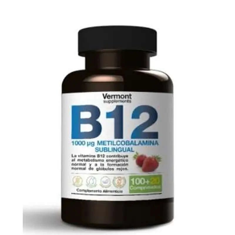 Vermont Suplimente Vitamina B12 1000Mcg Sublingual 120 Tablete