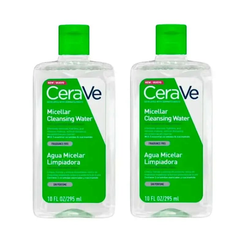 CeraVe Apă de curățare micelară, pachet 2 x 295 ml
