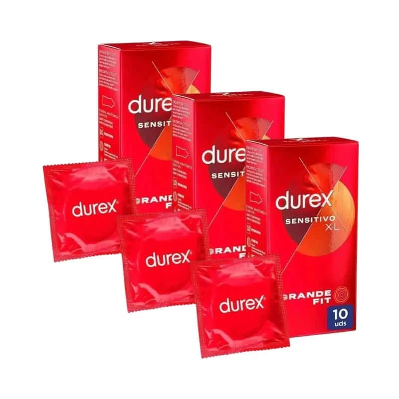 Prezervative Durex Soft Sensitive pentru sensibilitate crescută dimensiune Xl 10 pachet de 3