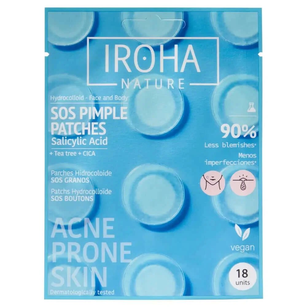 Iroha Nature Sos Pimples Patches - Acid salicilic, 18 buc.