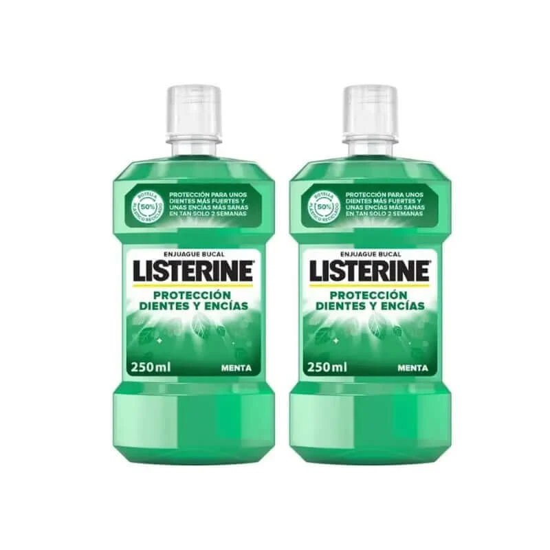 Apa de gură Listerine pentru dinți și gingii Pachet 2 x 250 ml