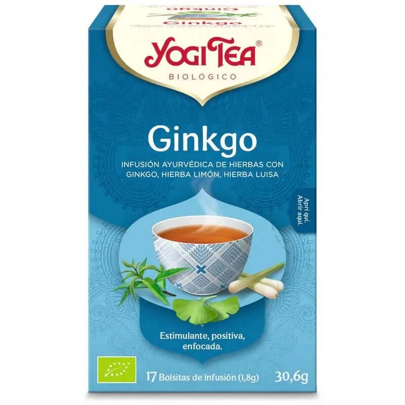 Yogi Tea Yogi Tea Ginkgo , 17 plicuri de 1,8 grame