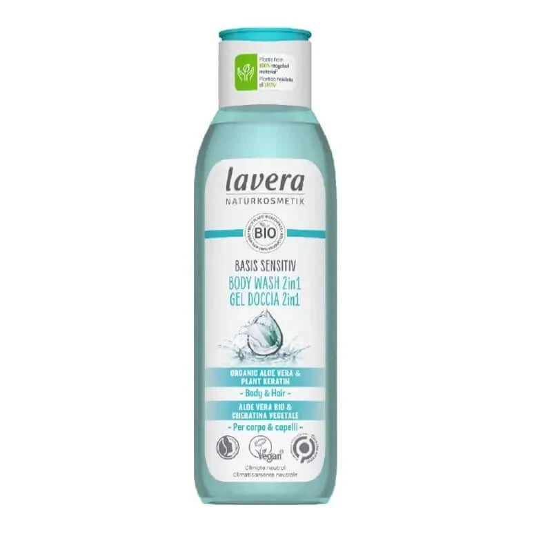 Lavera Basis Sensitiv Gel de duș - Șampon 2 în 1 250Ml.