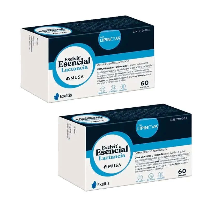 Exelvit Lactation Essential, pachet 2 x 60 capsule
