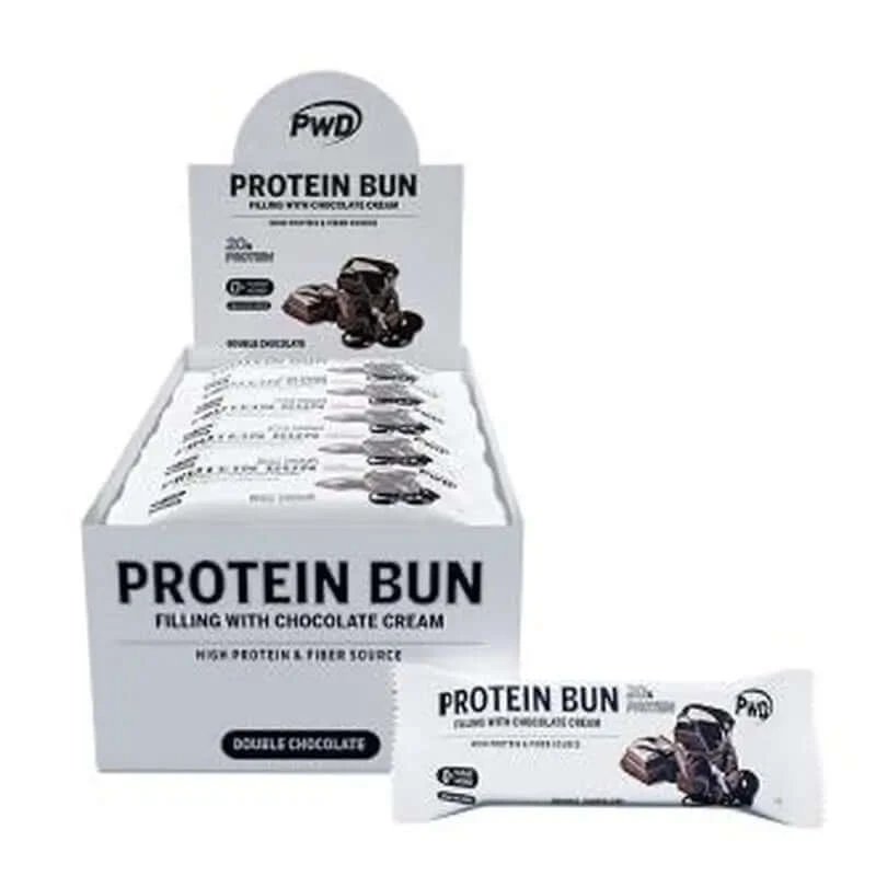 Pwd Protein Bun Double Chocolate Sponge Cake 15Udsx60Gr.